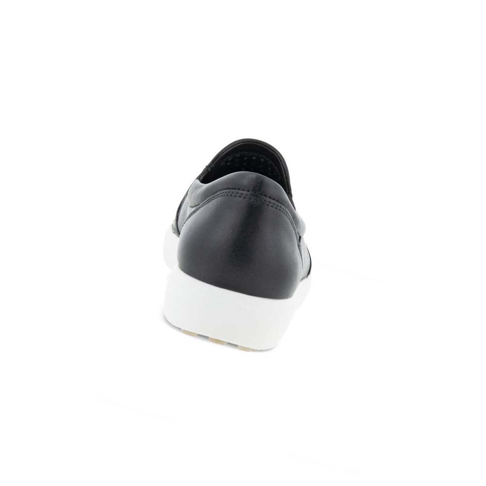 Női Ecco Soft 7 Slip-on Alkalmi Cipő Fekete | HU 77FDN